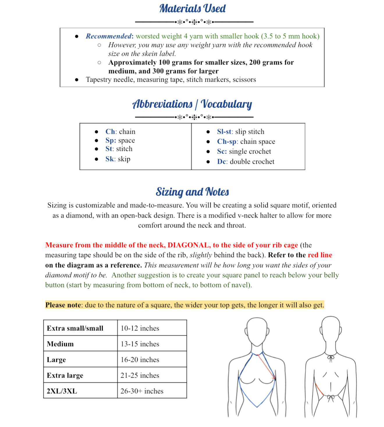 The Infinity Halter Top Pattern