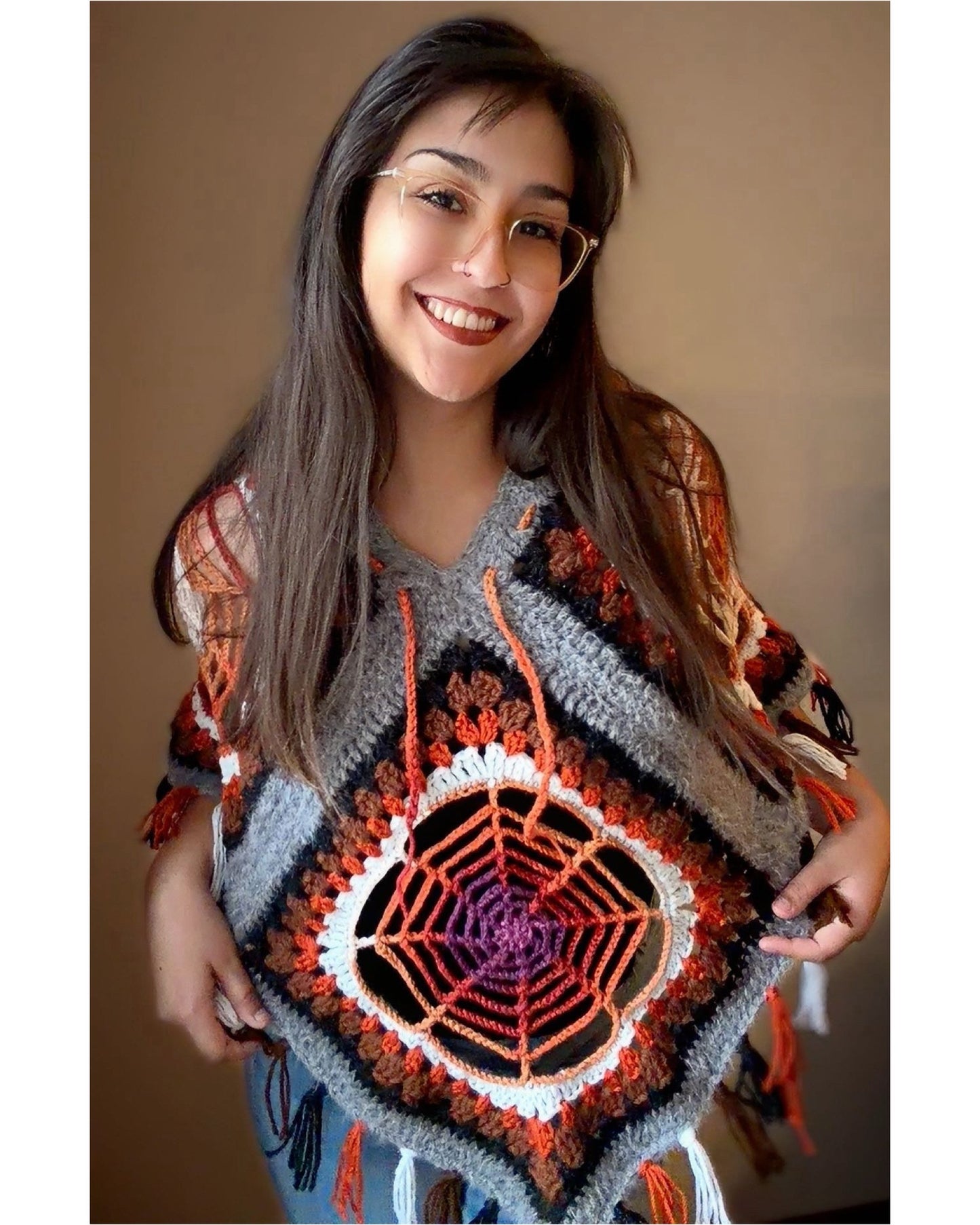 Spiderweb Poncho Pattern
