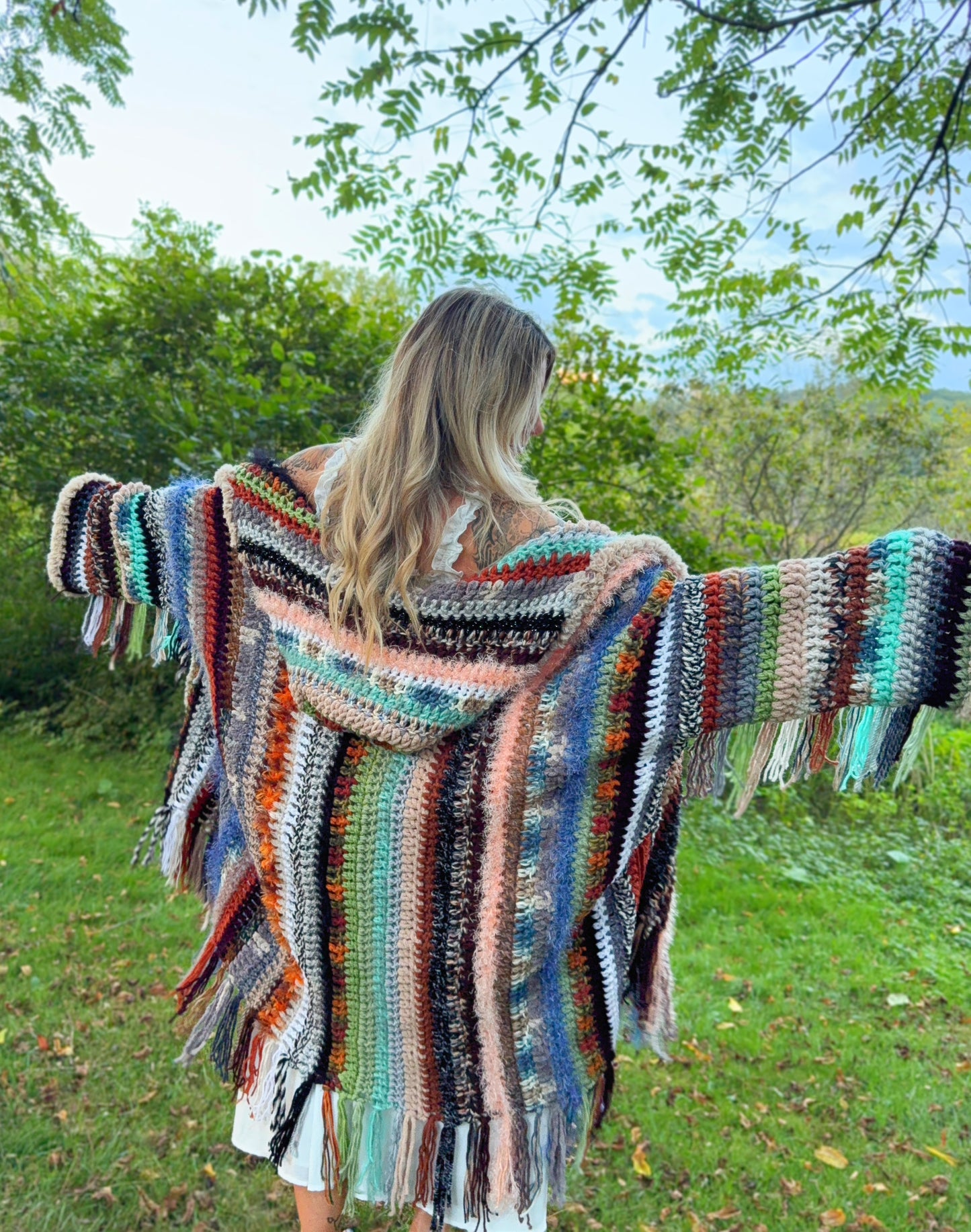 HEAVY Oversized Hooded Cloak - Winter Jacket Scrap Project