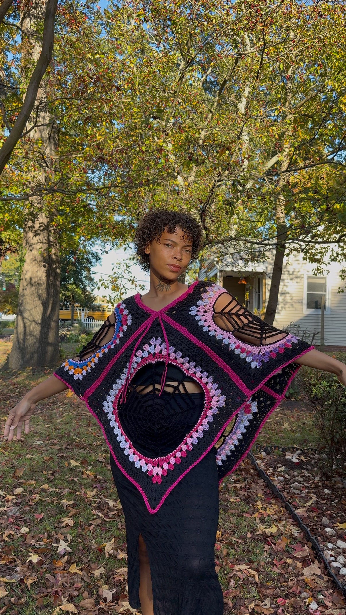 Spiderweb Poncho Pattern