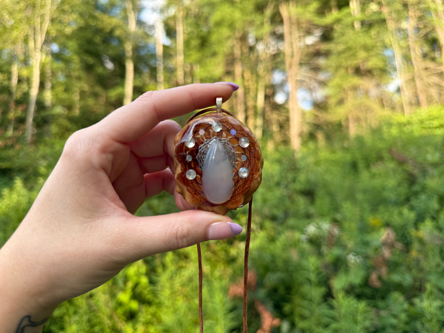 Sacred Geometry Pinecone Pendant