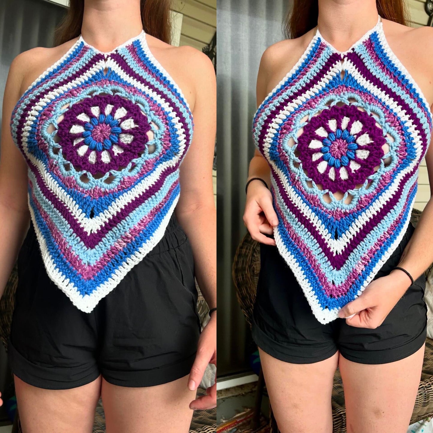 The Dahlia Diamond Top Pattern