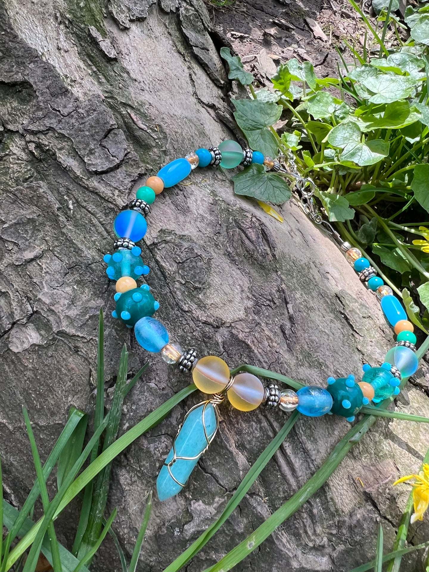The Aqua Queen Choker 12-16”