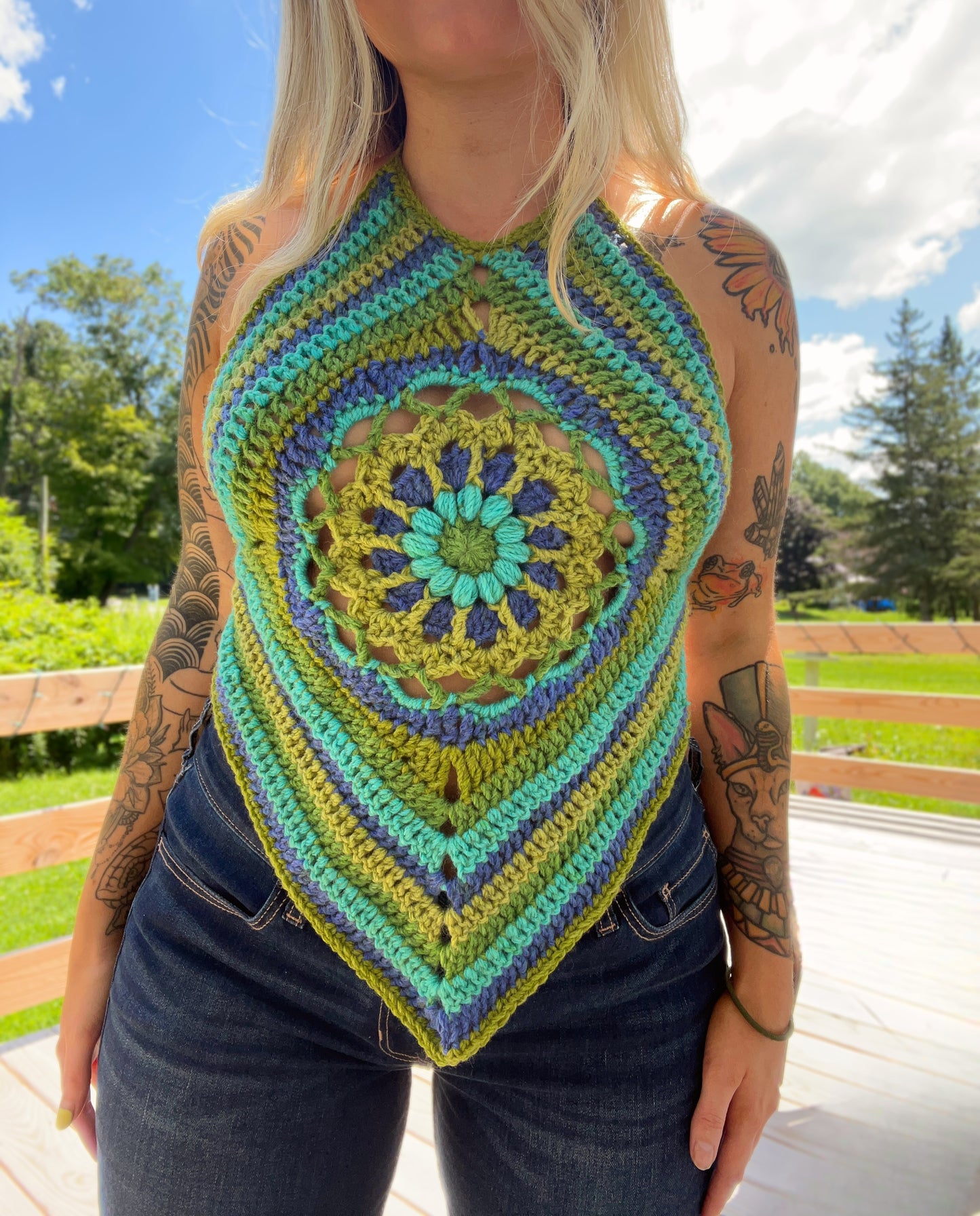 The Dahlia Diamond Top Pattern