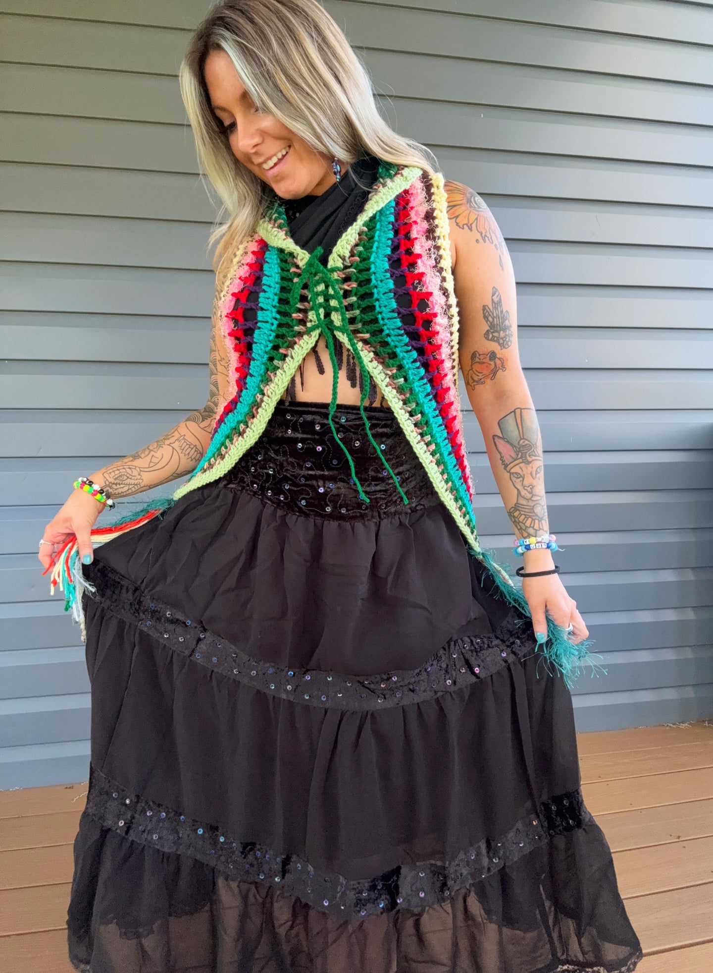 S/L Mary Jane Fringe Vest