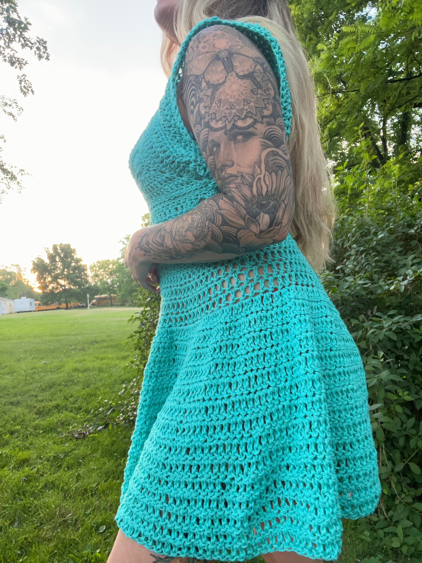 S/M Kaleidoscope Skater Dress