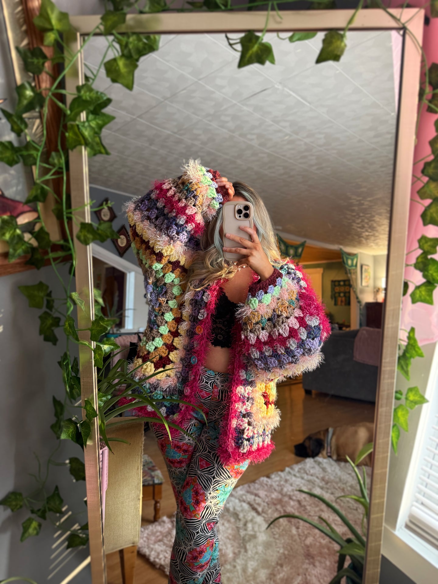 Oversized Chunky Scrap Cardi