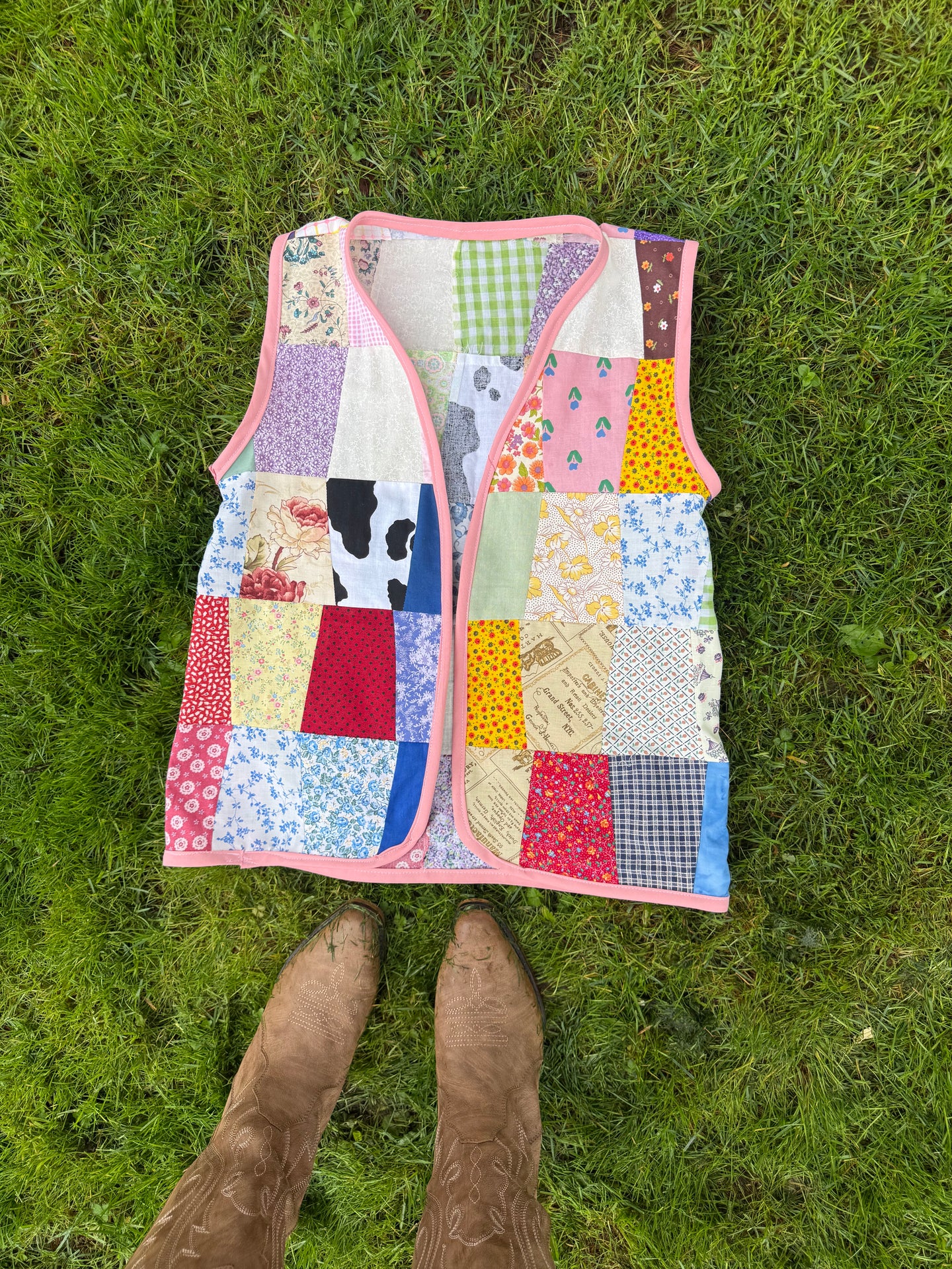 XS/S Patchwork Vest (Not Lined)