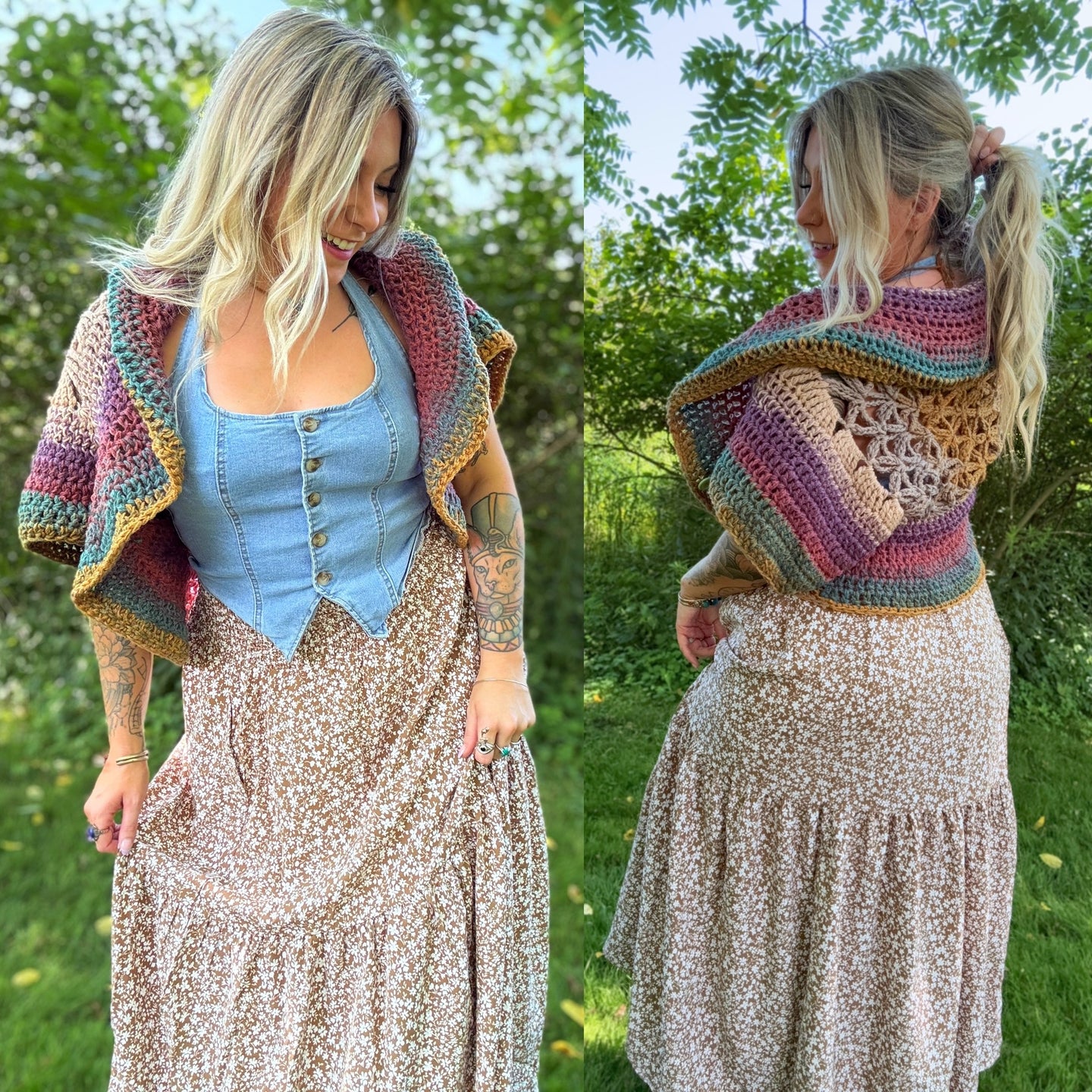 XS-M Flower of Life Shrug