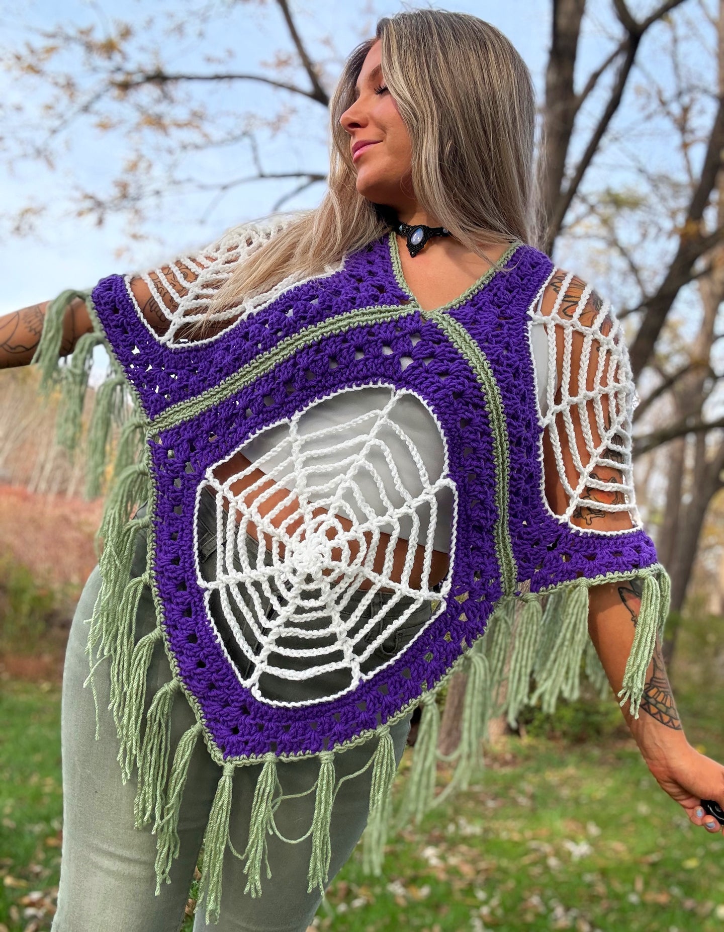 Spiderweb Poncho Prototype (S/L)