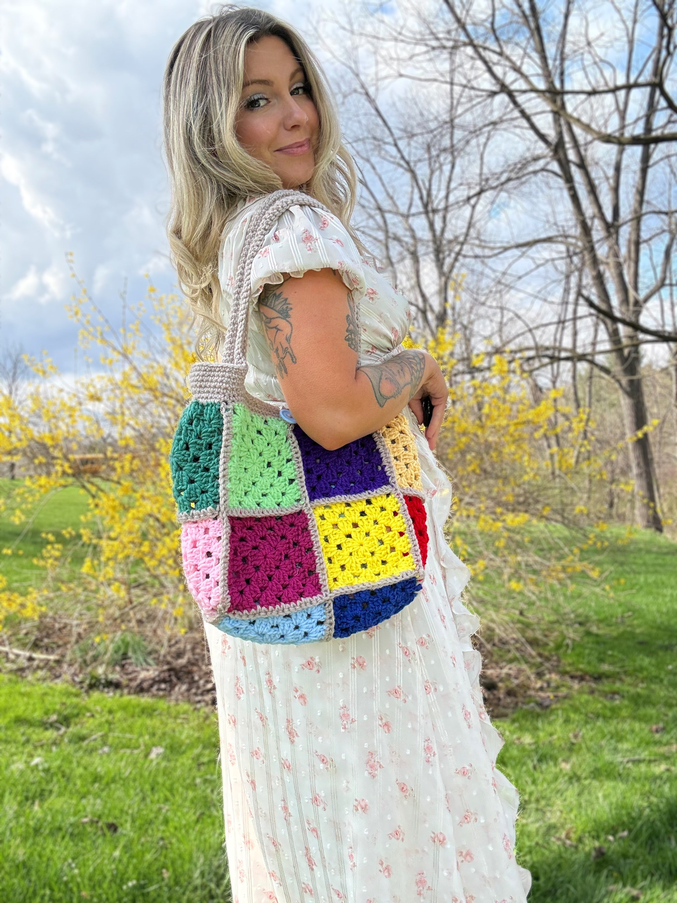 Patchwork Purse with Liner – AstroKnotty