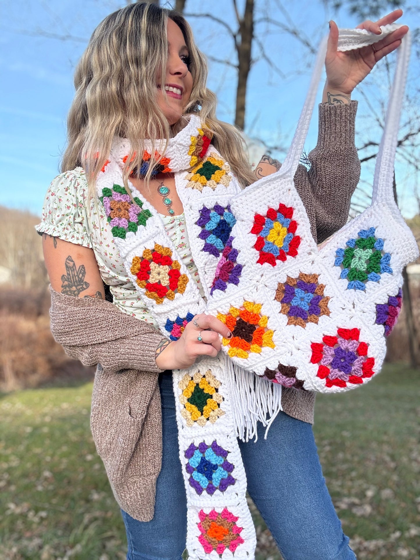Matching Scarf & Purse Set