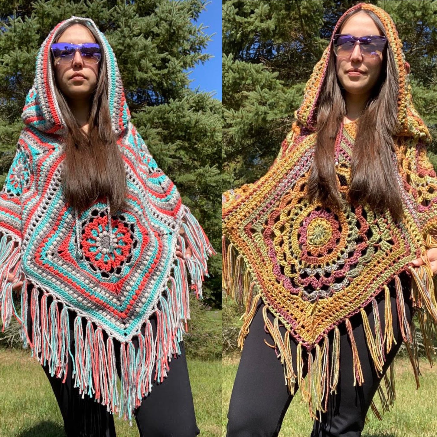 The Queen of Pentacles Poncho Pattern