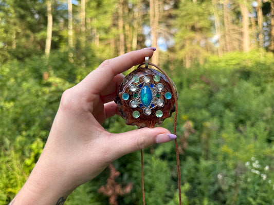 Sacred Geometry Pinecone Pendant