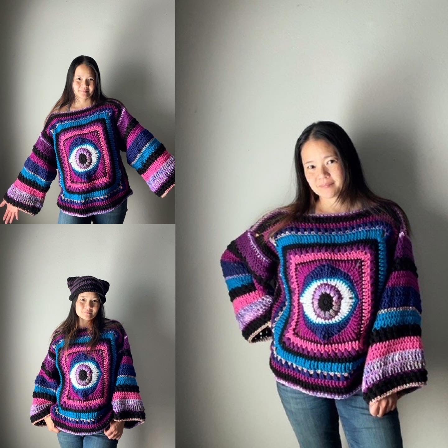 Caroline Sweater Pattern - Evil Eye Sweater