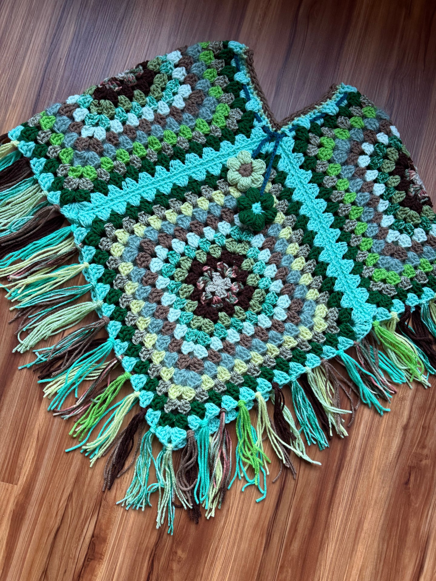 Granny Square Poncho Pattern