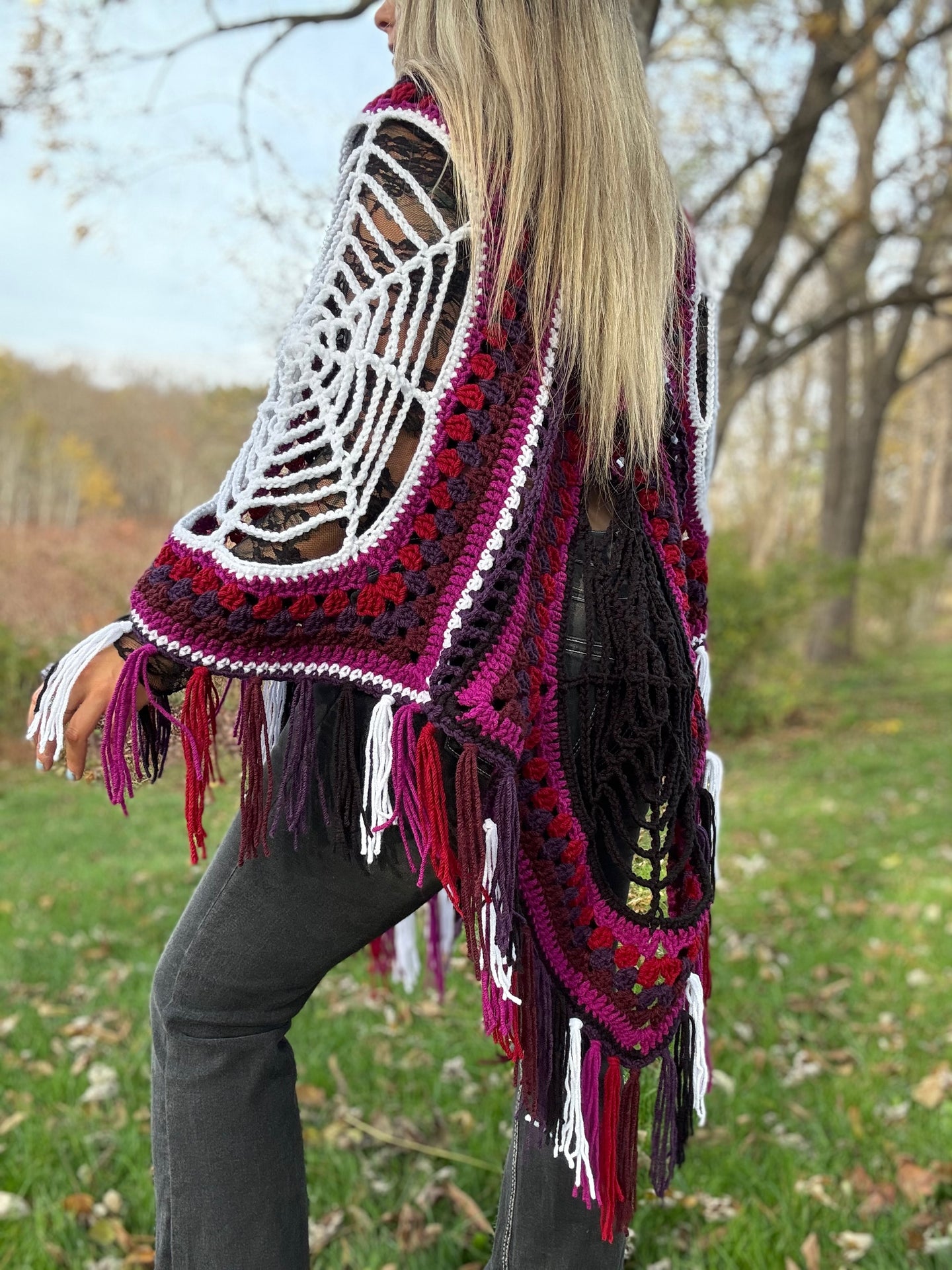 Spiderweb Poncho Pattern