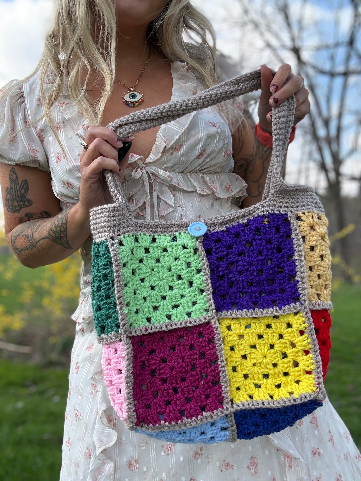 Patchwork Purse with Liner
