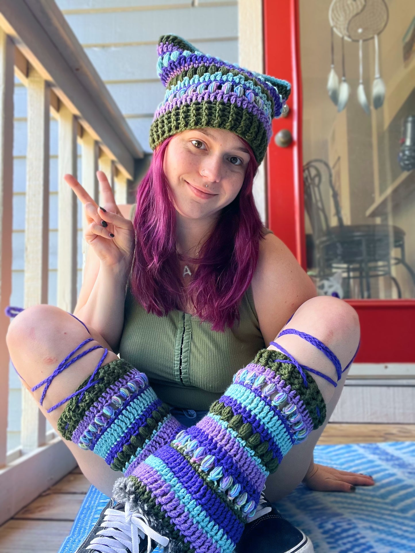 Solar Flares - Leg Warmer Pattern