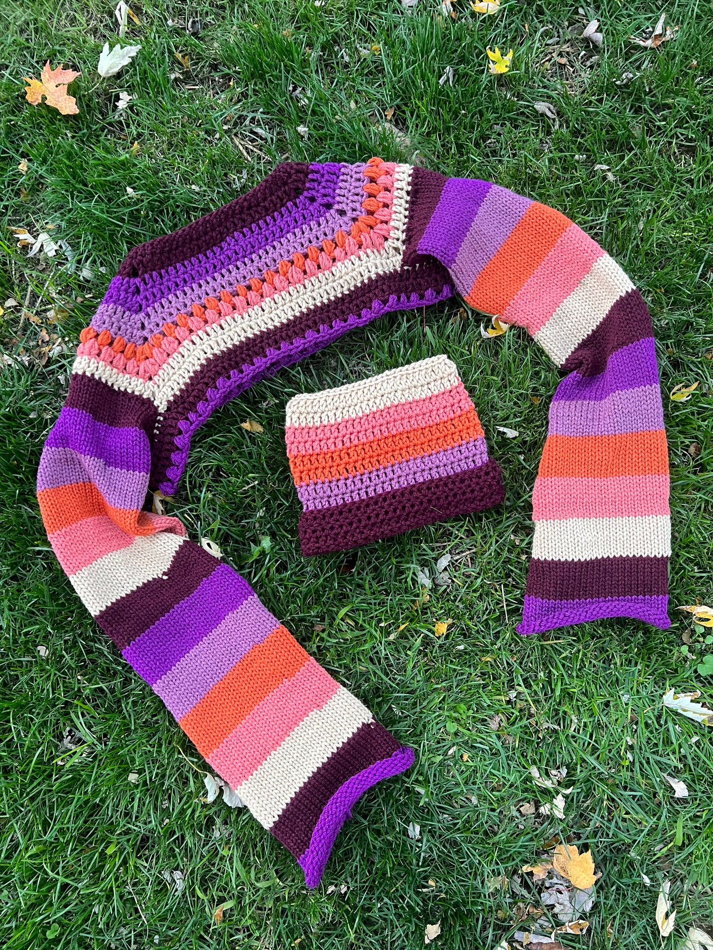 S/M Shrug & Beanie Set