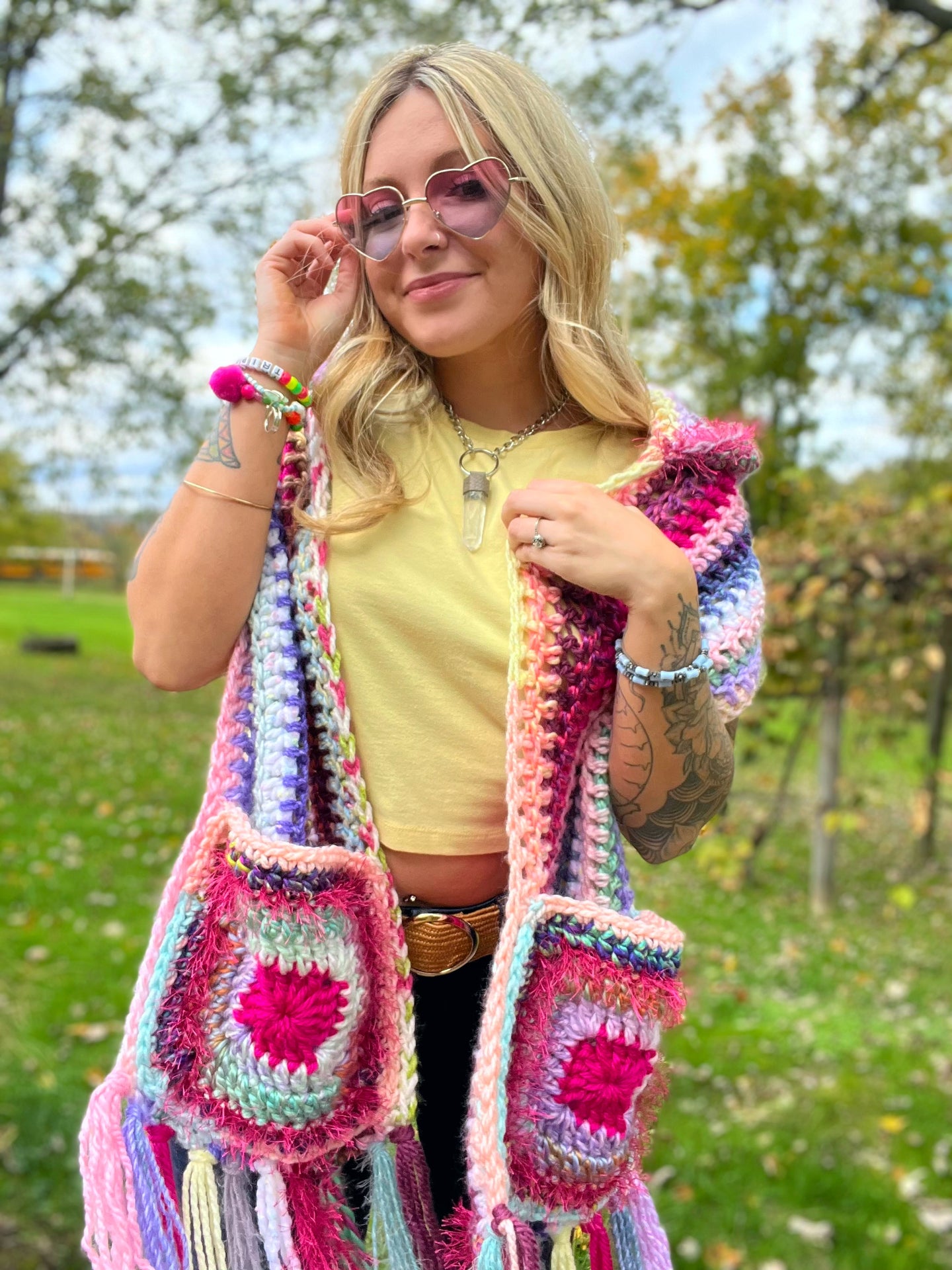Hooded Pocket Shawl