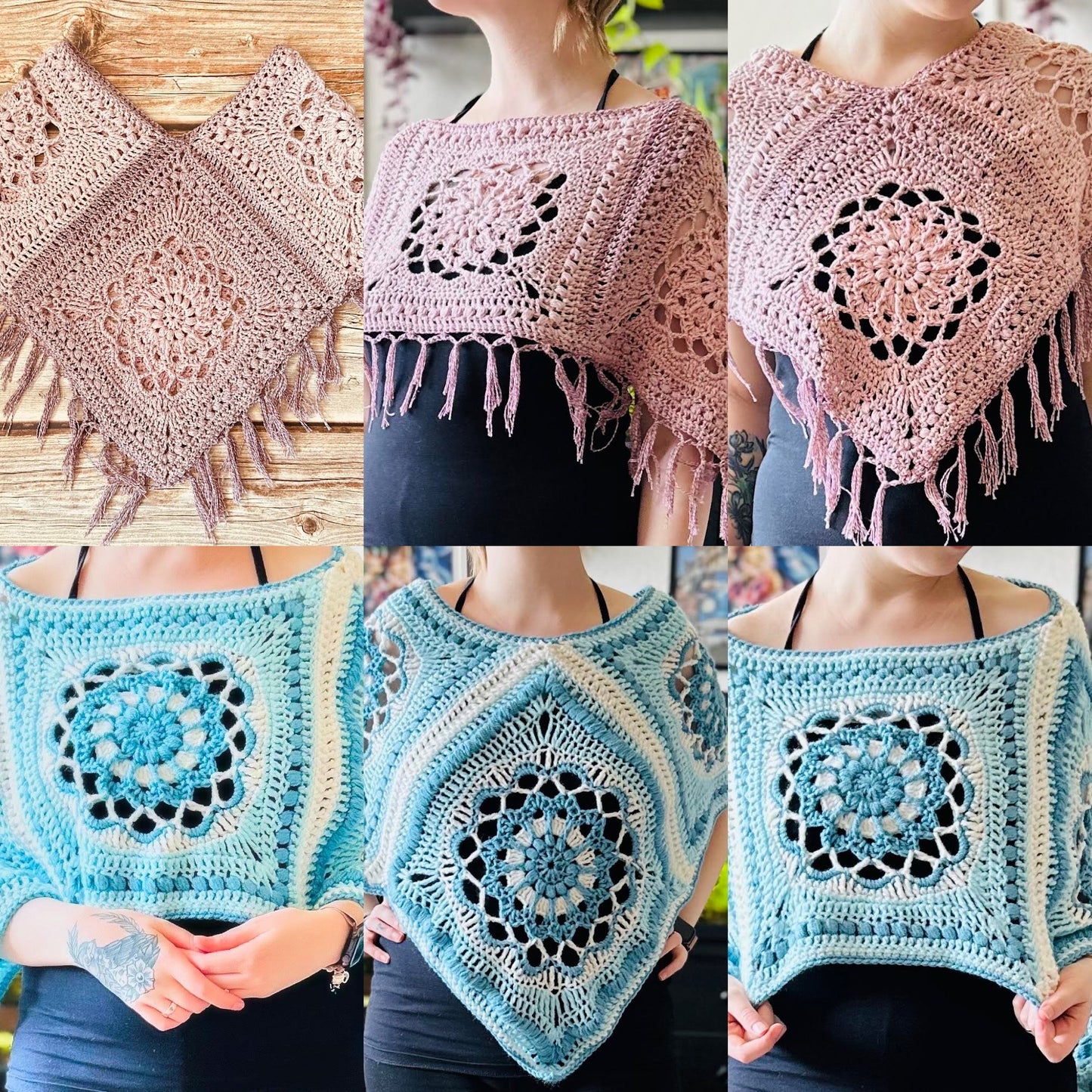 The Queen of Pentacles Poncho Pattern