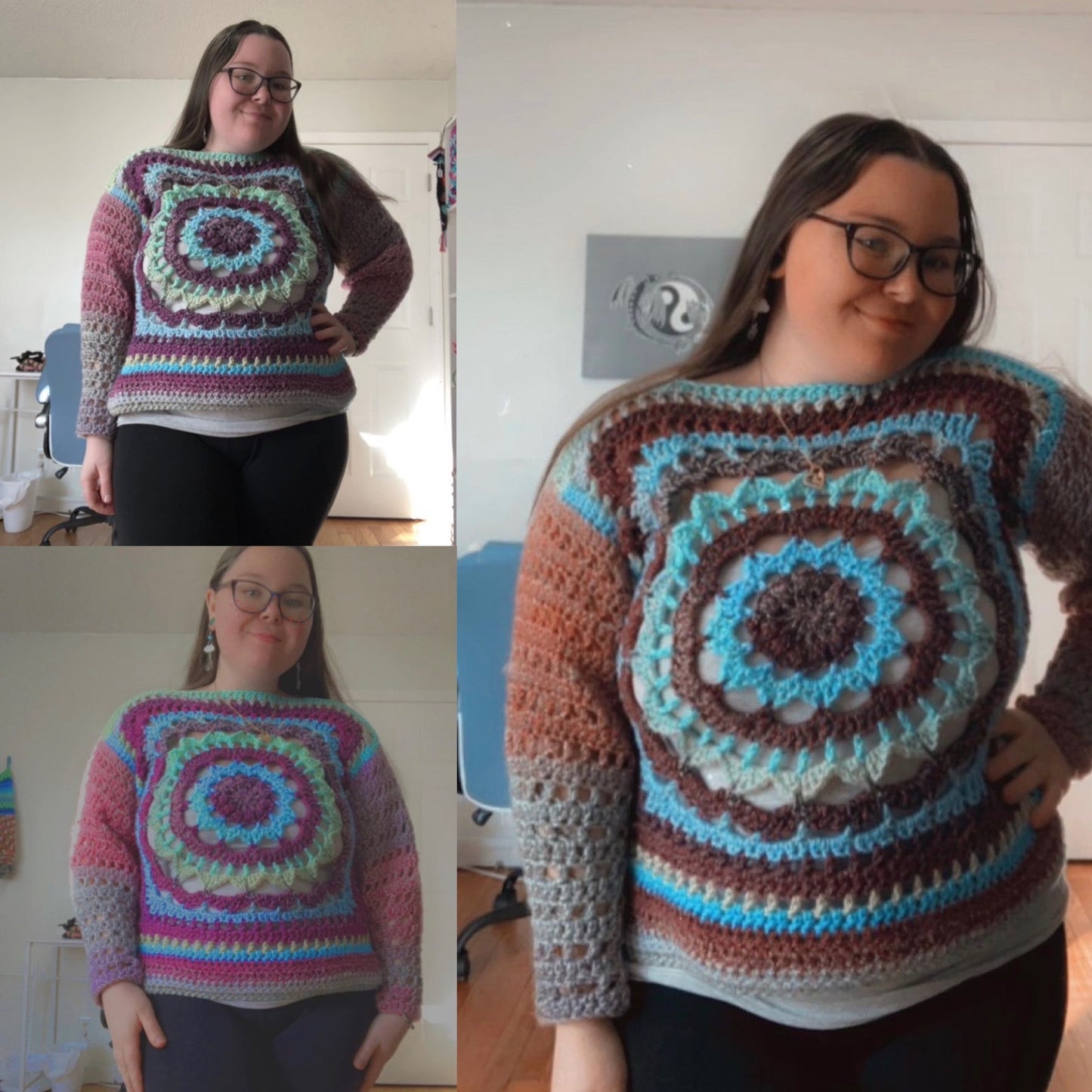 Mandala Effect Sweater Pattern