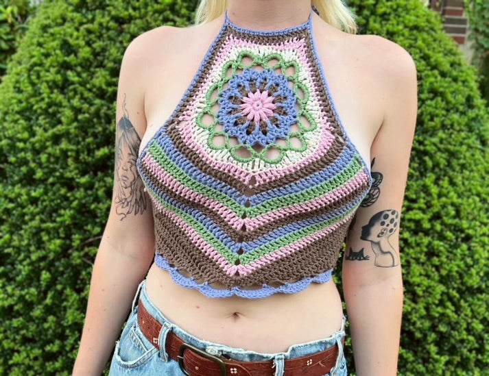 The StarFlower Halter Top Pattern