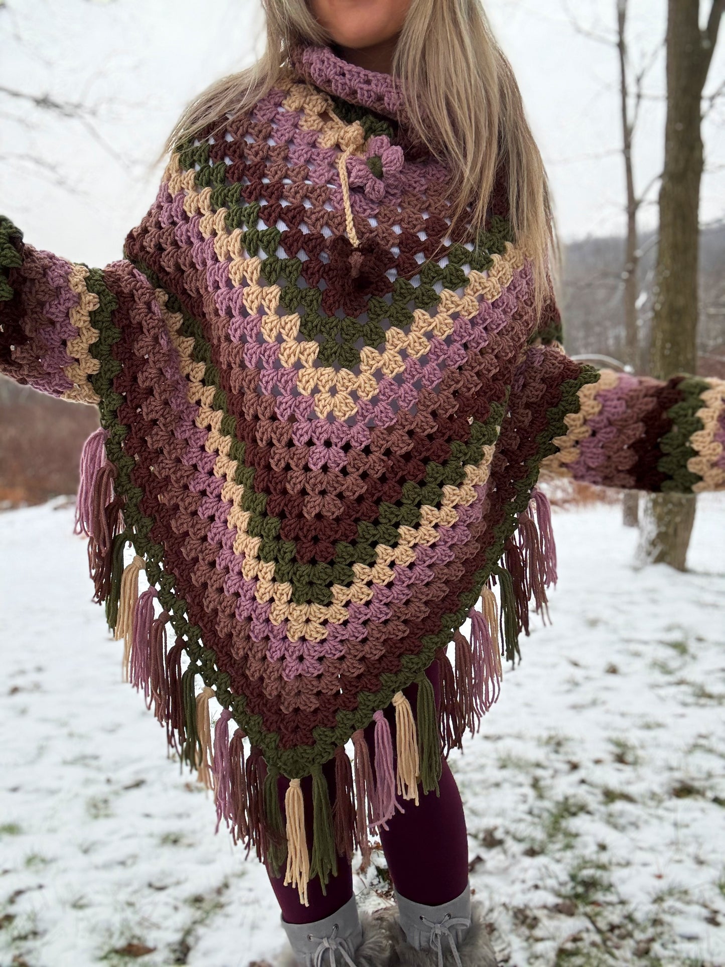 Top Down Poncho Sweater Pattern