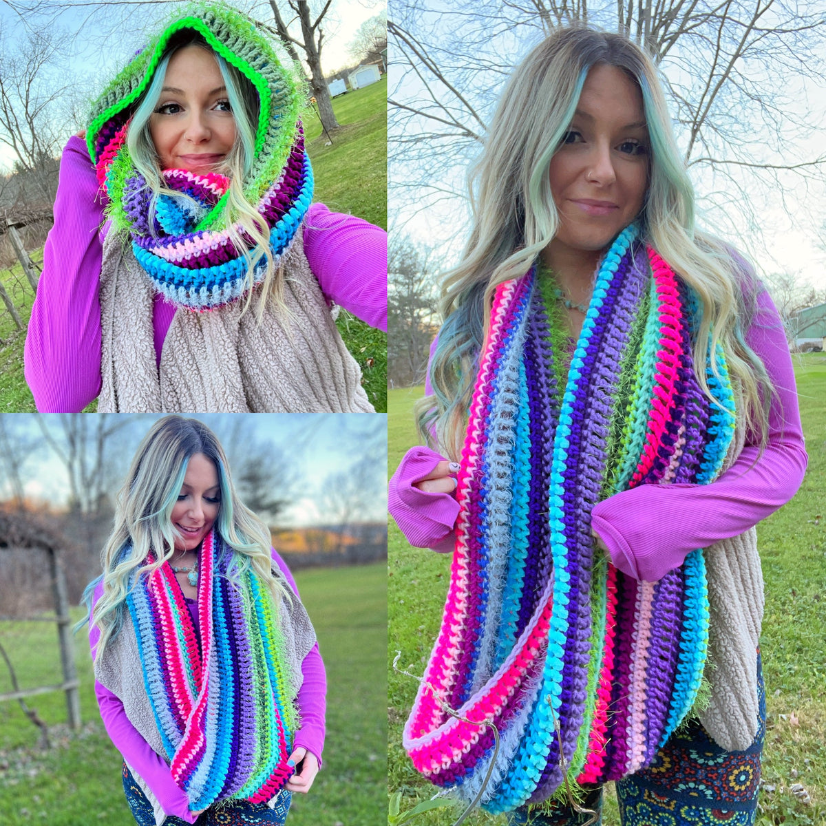 Infinity Scaft Infinity Scarf/Hood – AstroKnotty