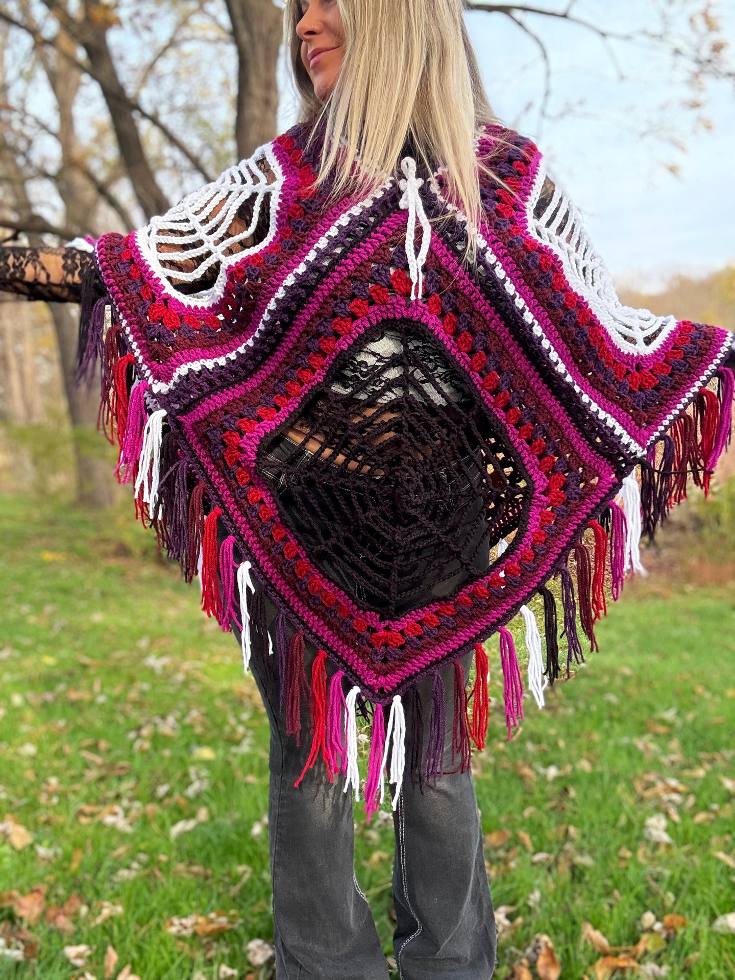 Spiderweb Poncho (Custom Order)