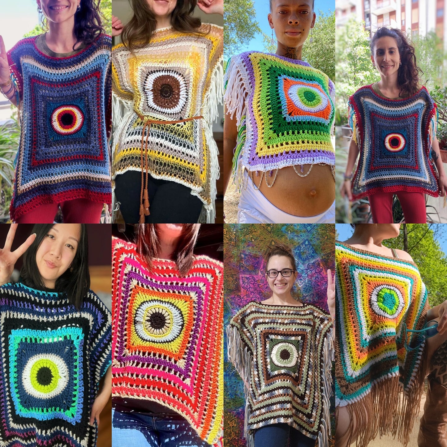 The Optic Nervana Poncho Pattern