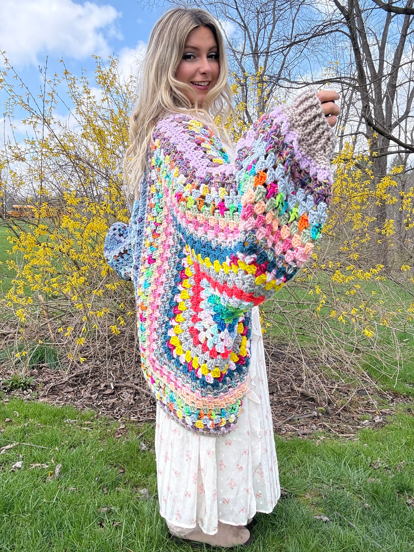 Oversized Scrap Cardigan