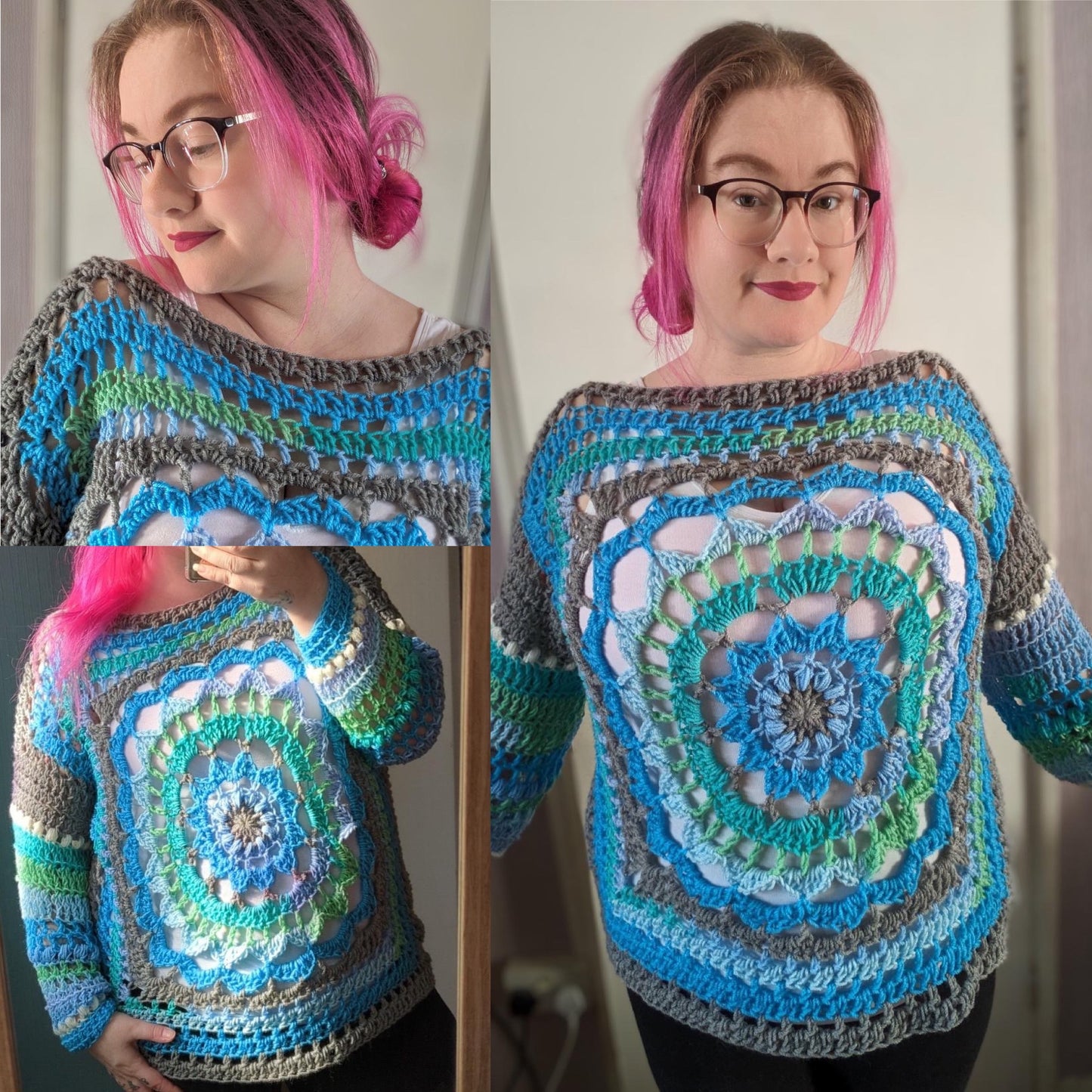 Mandala Effect Sweater Pattern