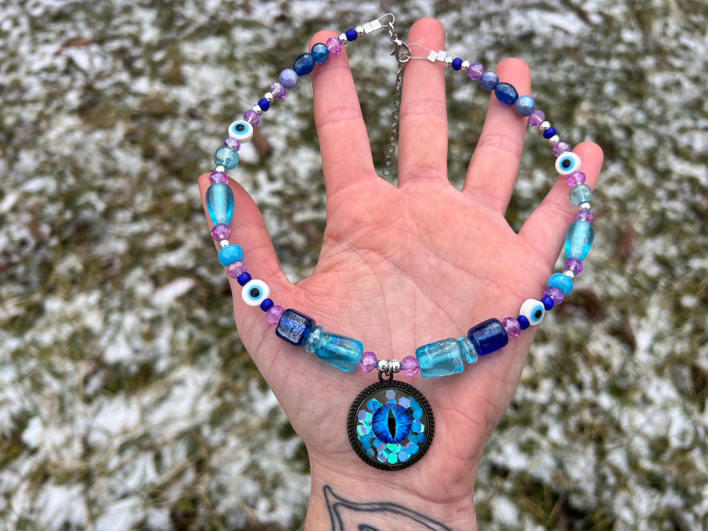 Third Eye Beaded Chokers 15-18”