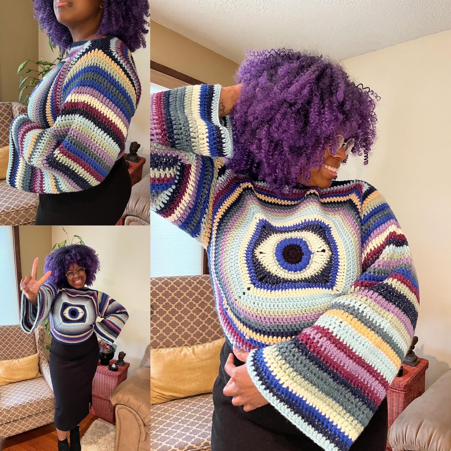 The Eye Candy Sweater - PDF Digital Download Pattern