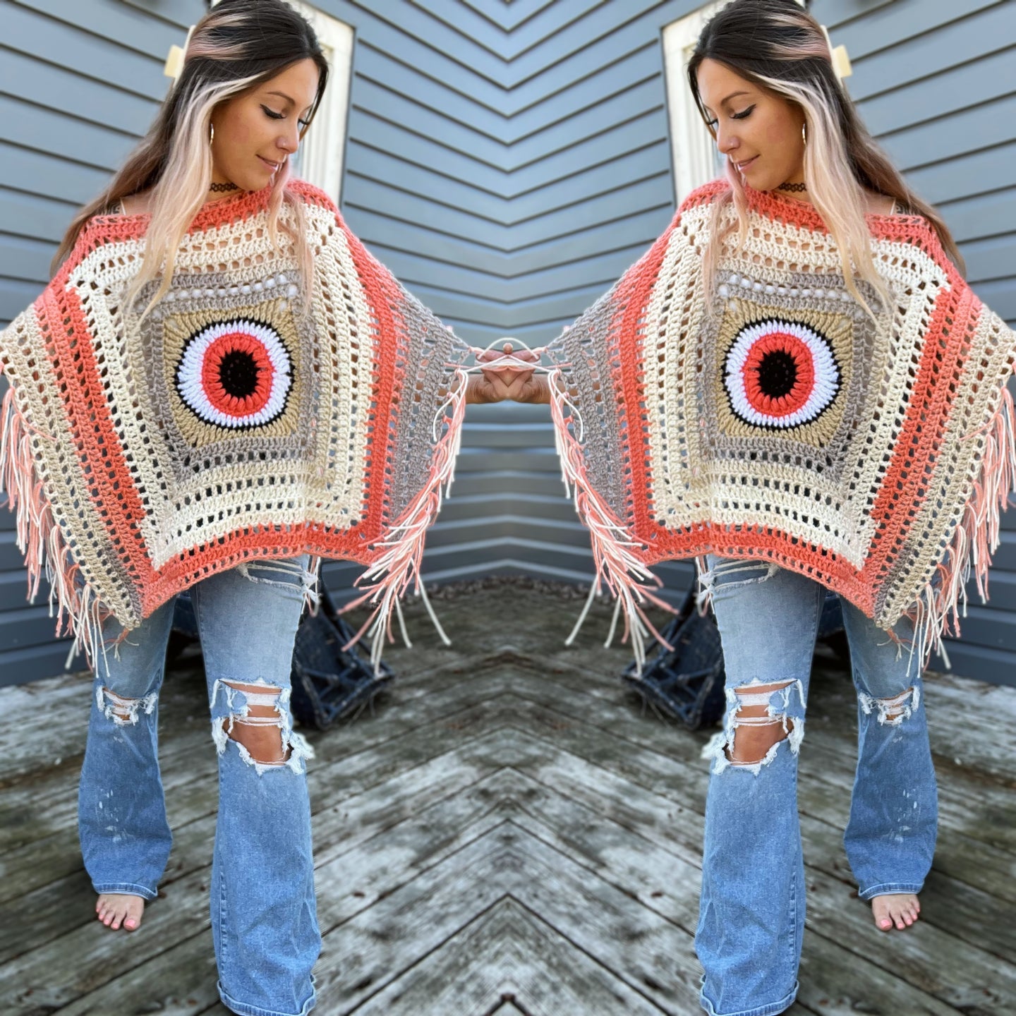 The Optic Nervana Poncho Pattern