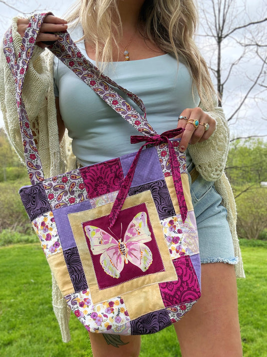 Quilted Butterfly Purse