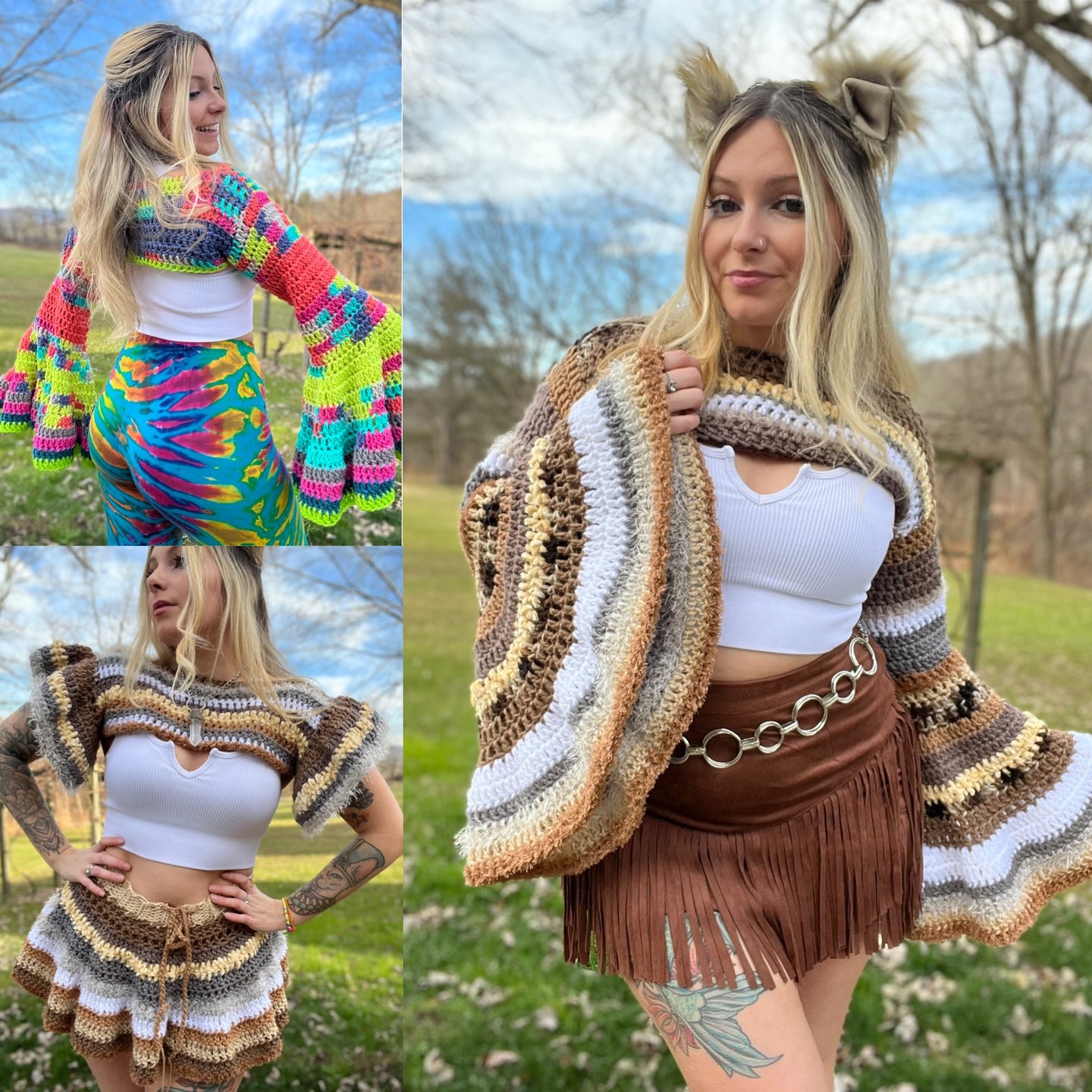 The Fairy Flare Shrug Pattern (Short & Long Sleeve)