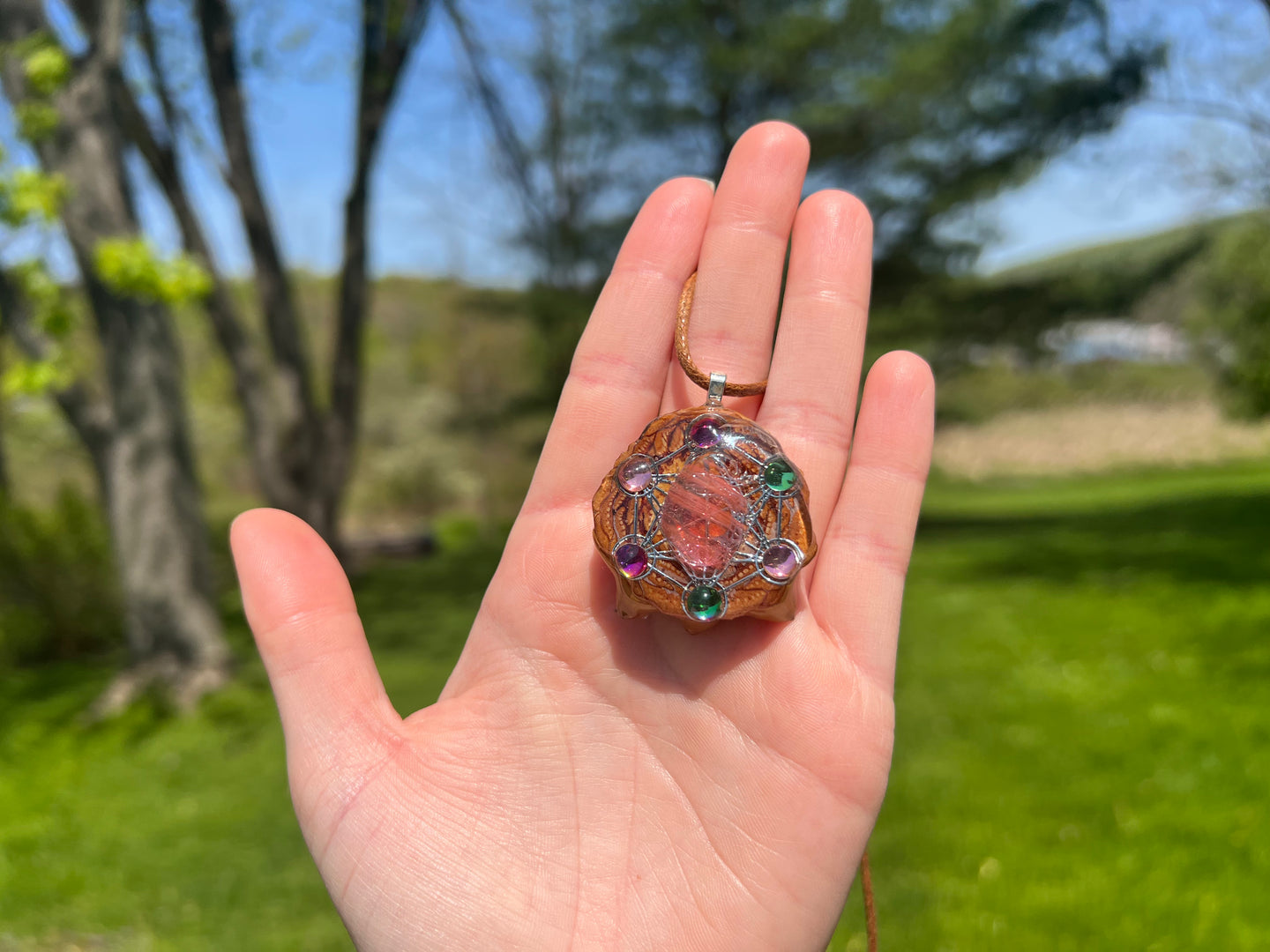 Sacred Geometry Pinecone Pendant