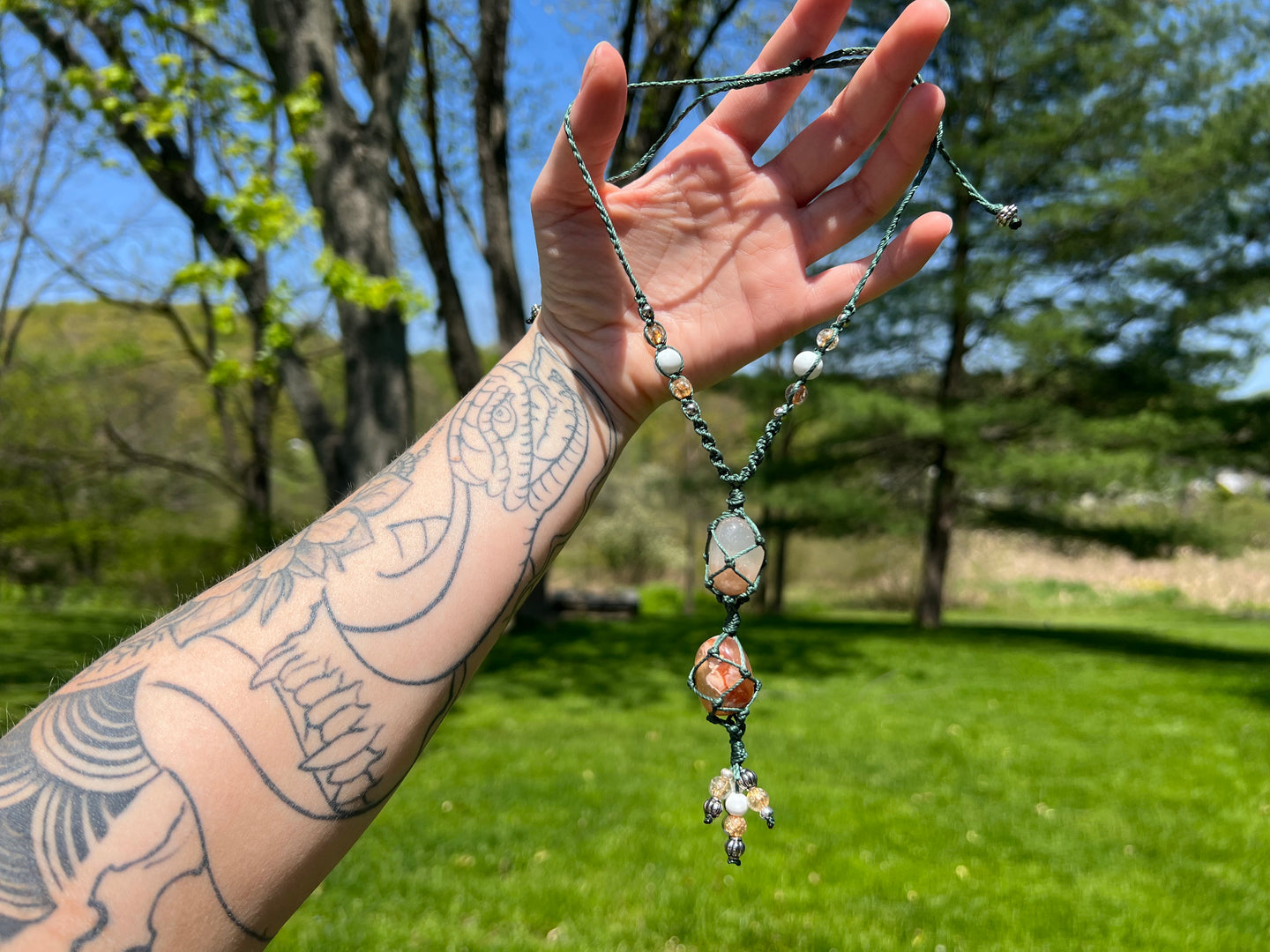 Macrame Stacked Necklace/Choker