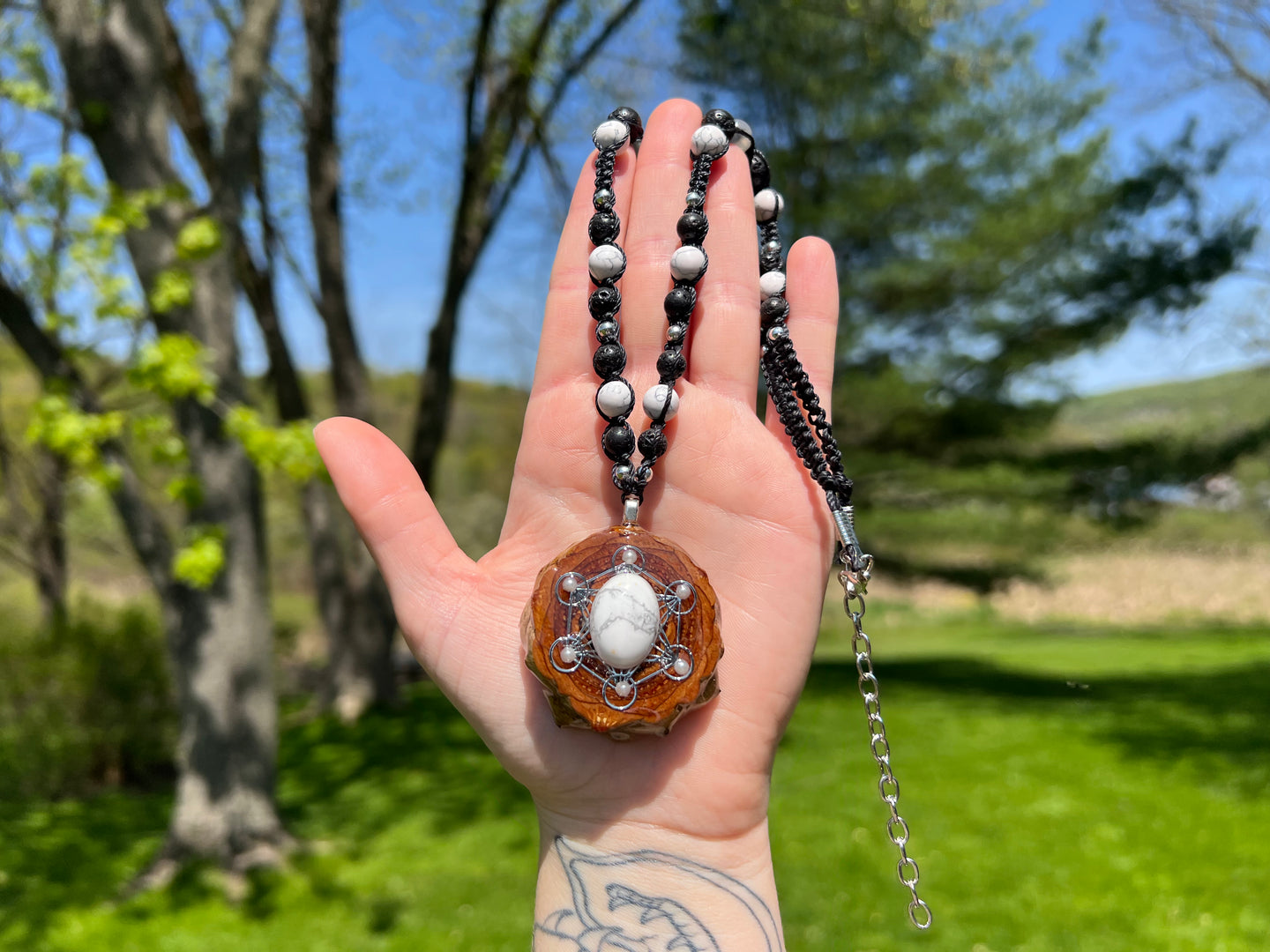 Pinecone Necklace and Choker Set