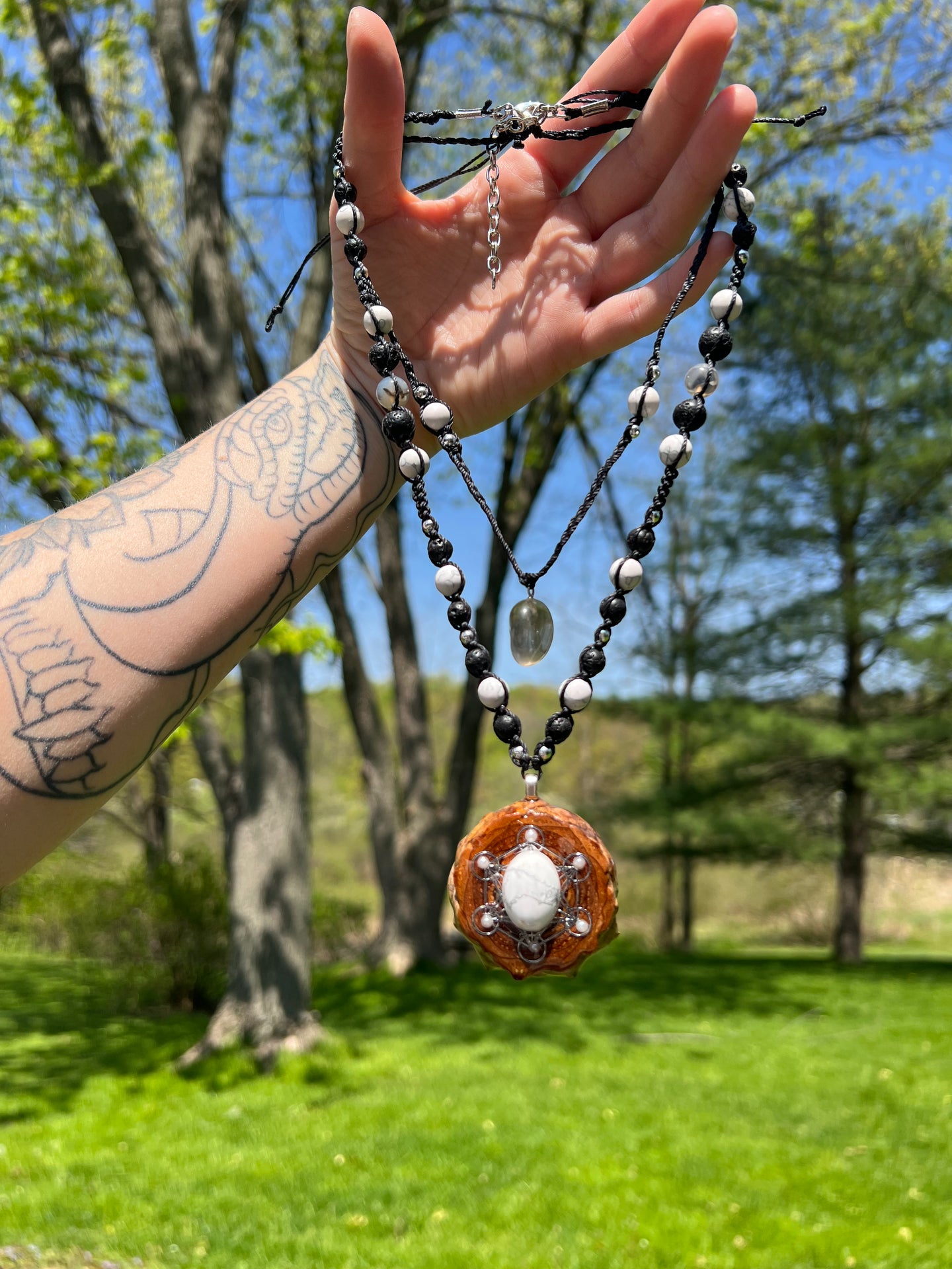 Pinecone Necklace and Choker Set