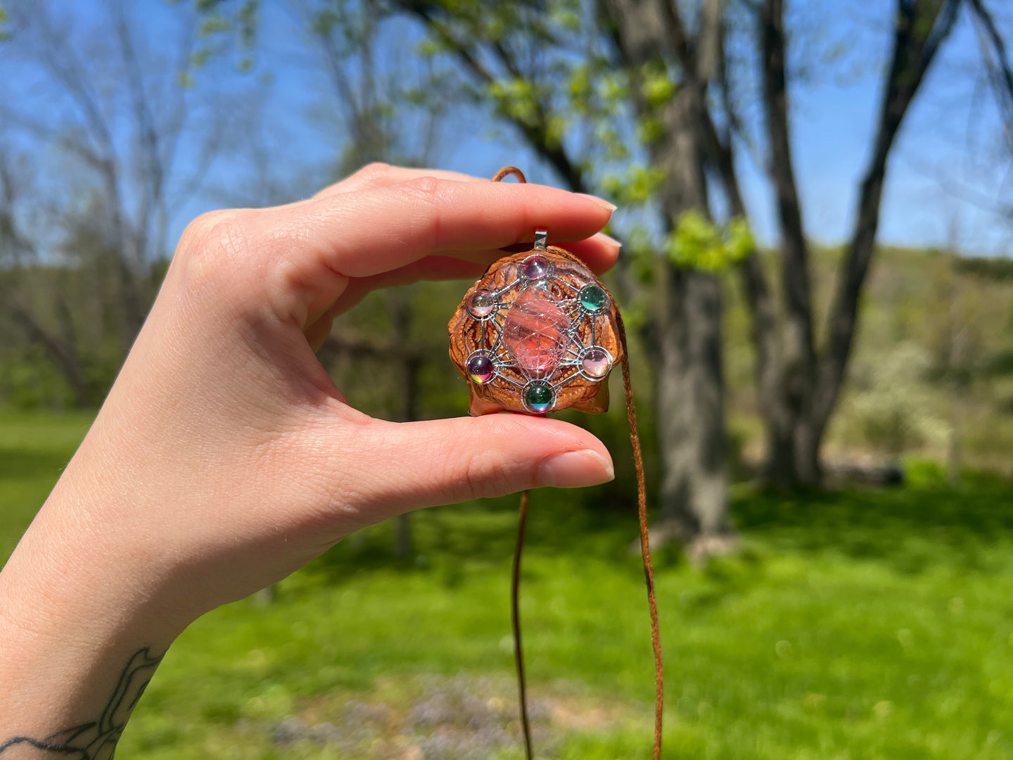 Sacred Geometry Pinecone Pendant