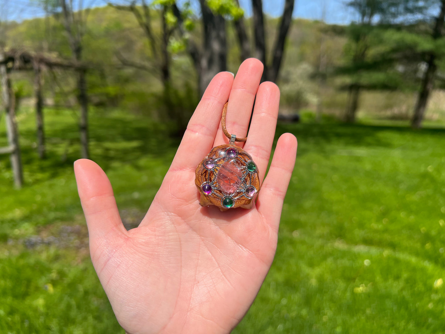 Sacred Geometry Pinecone Pendant