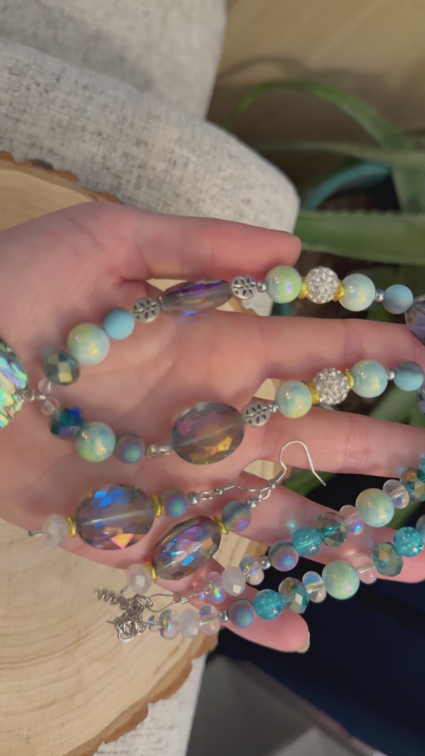 Abalone Beach Babe Necklace & Earrings