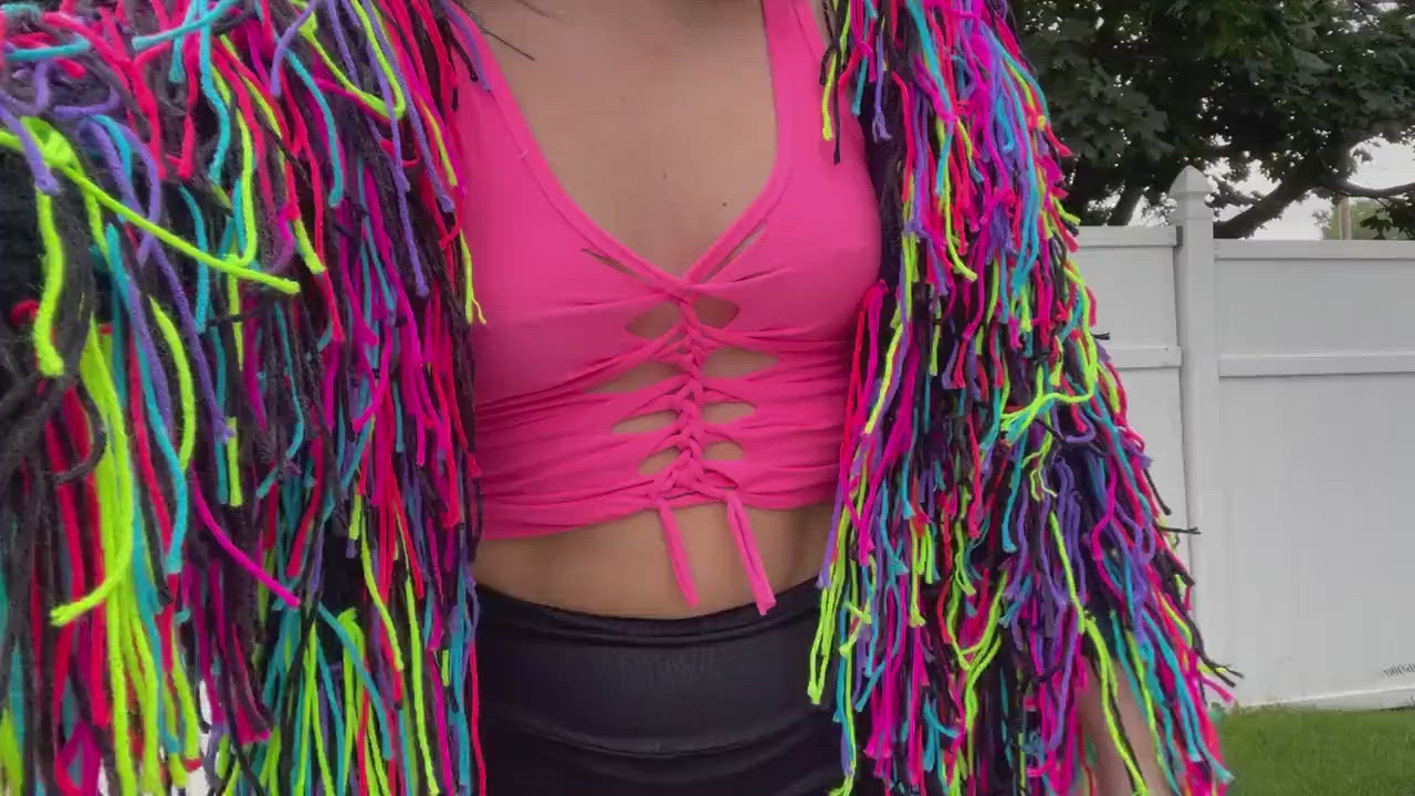Trippy Fringe Crochet Cardigan