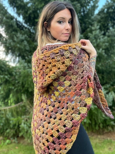 Granny Hooded Poncho Pattern