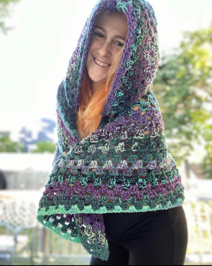 Granny Hooded Poncho Pattern
