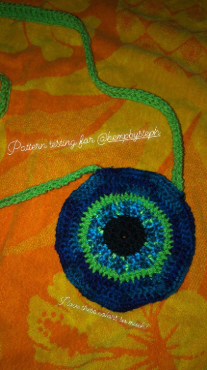 Evil Eye Crochet Purse Pattern - Digital Download